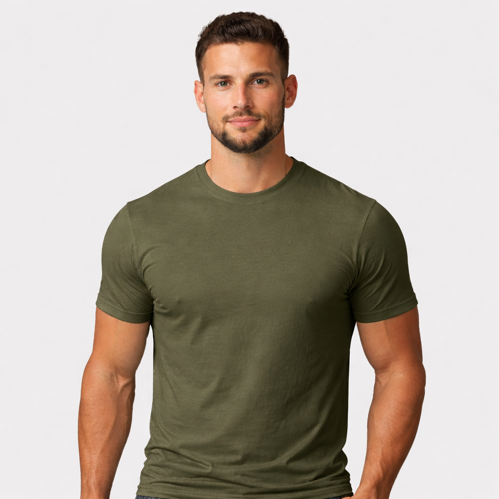 T-shirt vert kaki
