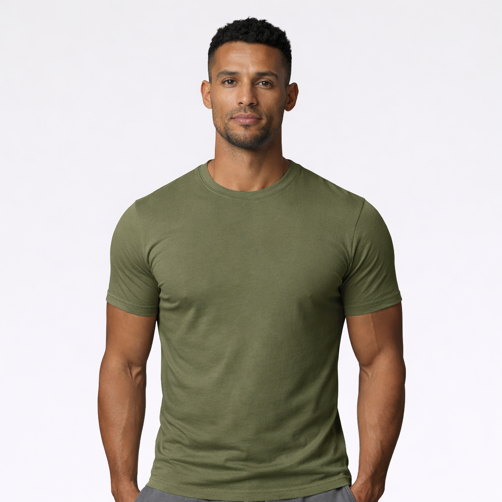 T-shirt vert kaki